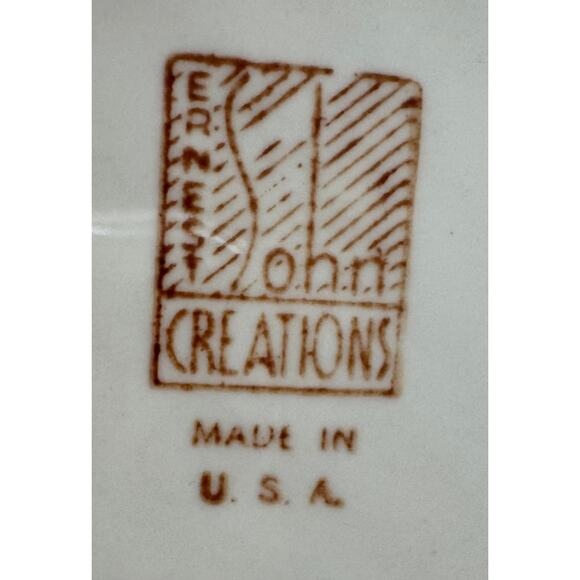 VINTAGE/MCM - 14" Ernest Sohn Creations, Ribbed Porcelain Serving Platter - Picture 5 of 7